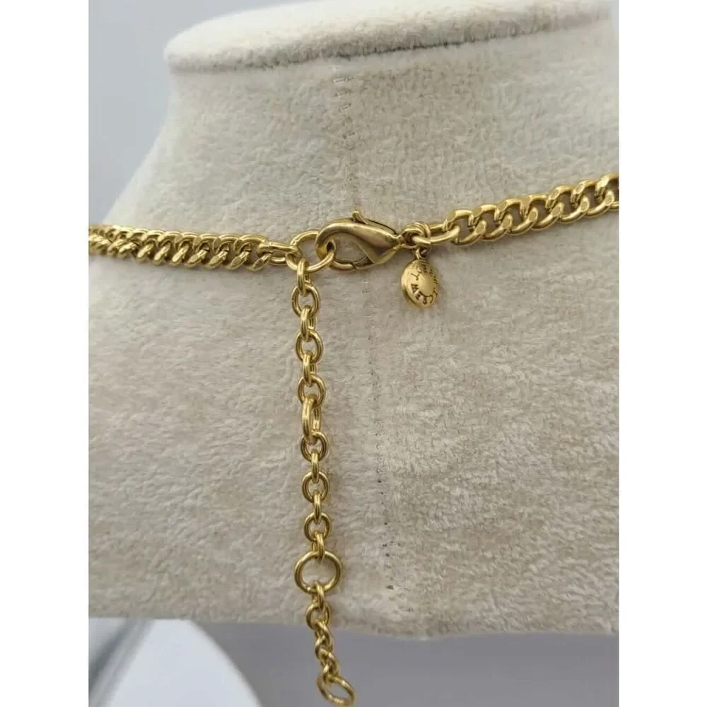 J Crew Black Clear Crystal Necklace